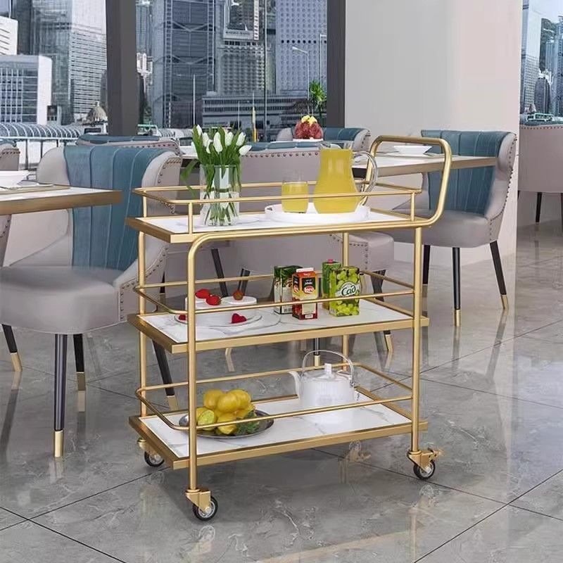 Food Storage For Restaurant - Nordic mobile trolley, high-end storage car,