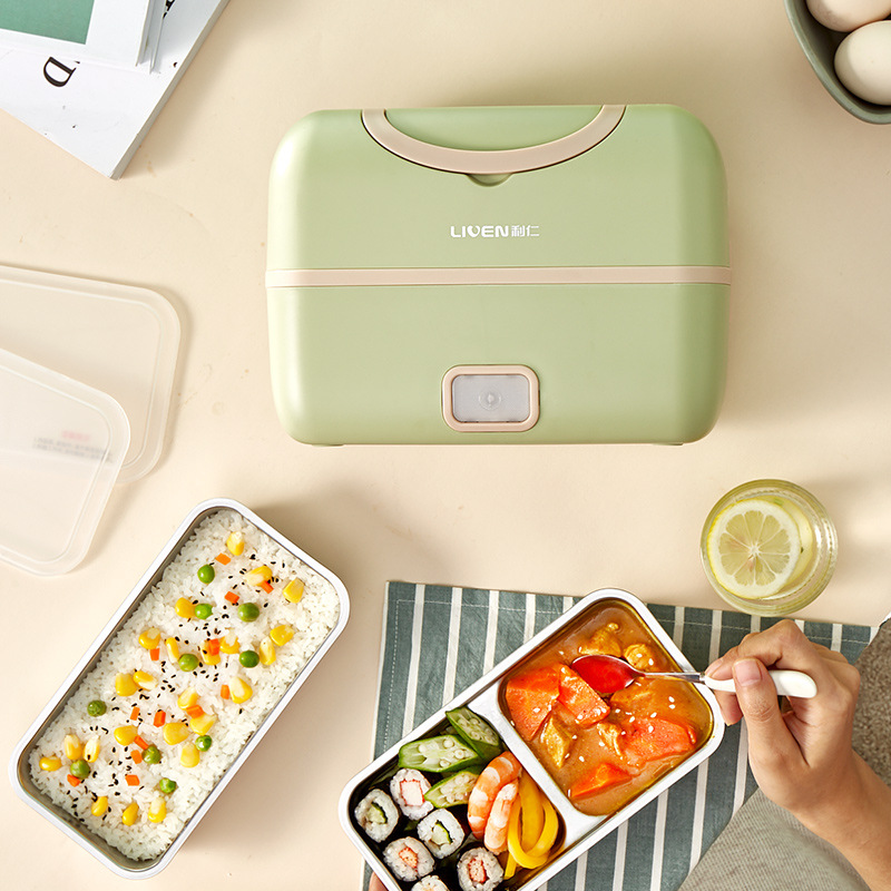Food Storage In Stainless Steel - Liren Electric Heating Lunch Box Portable
