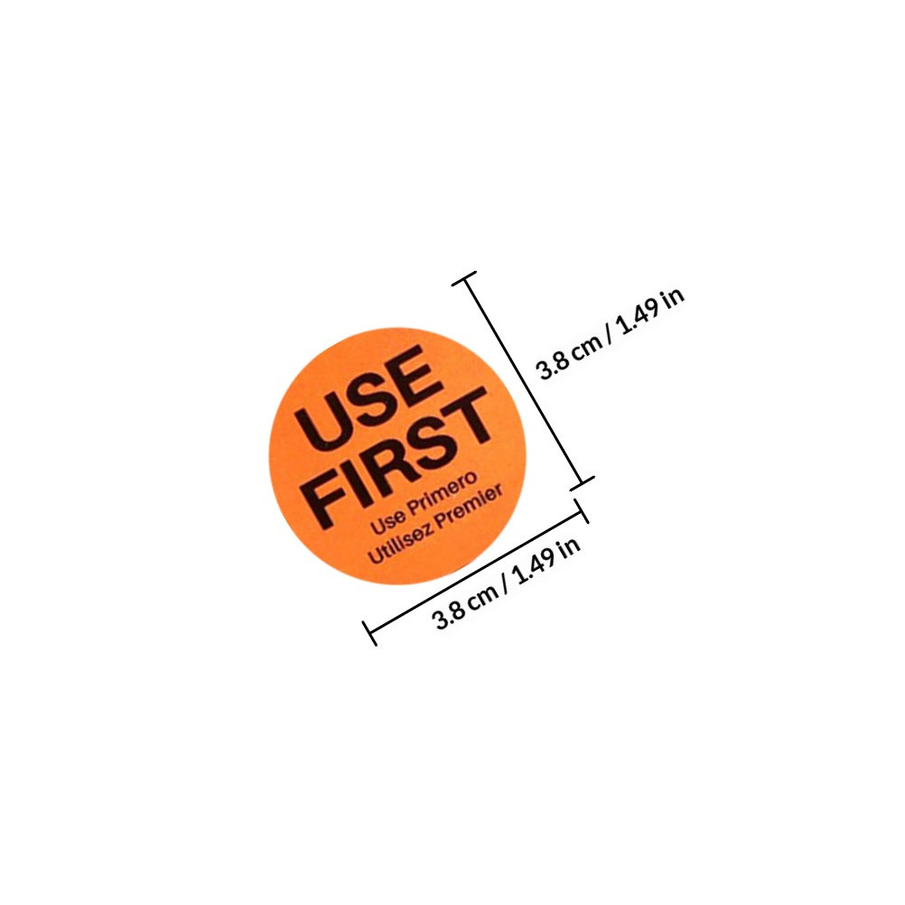 3 Rolls Use First Stickers Inv - Food Storage For Restaurant review and price