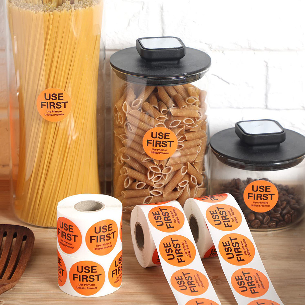 3 Rolls Use First Stickers Inv - Food Storage For Restaurant review and price
