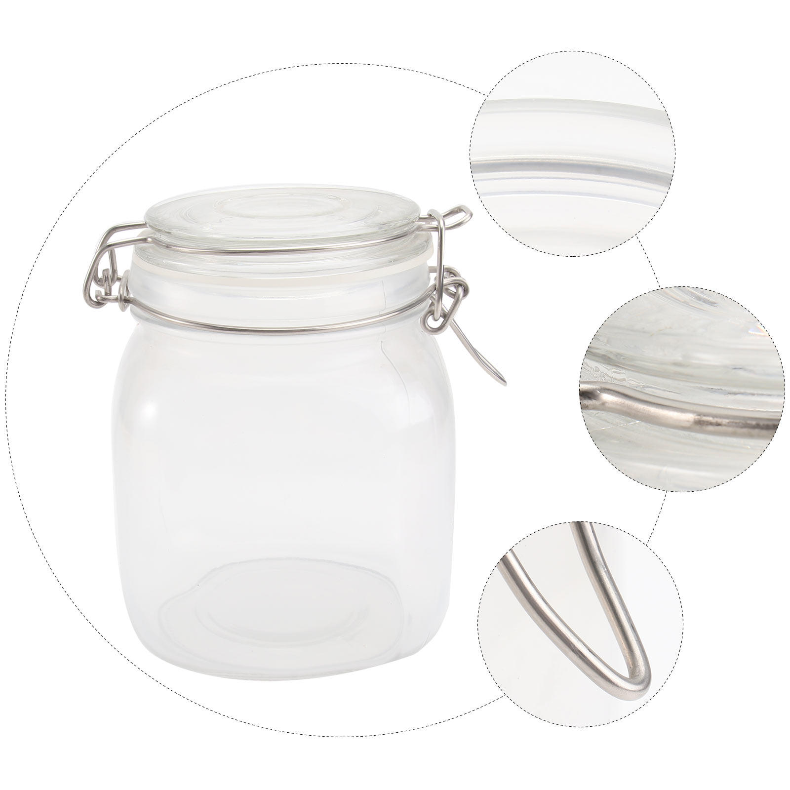 1000Ml Square Transparent Glas - Food Storage Glass Container Set review and price