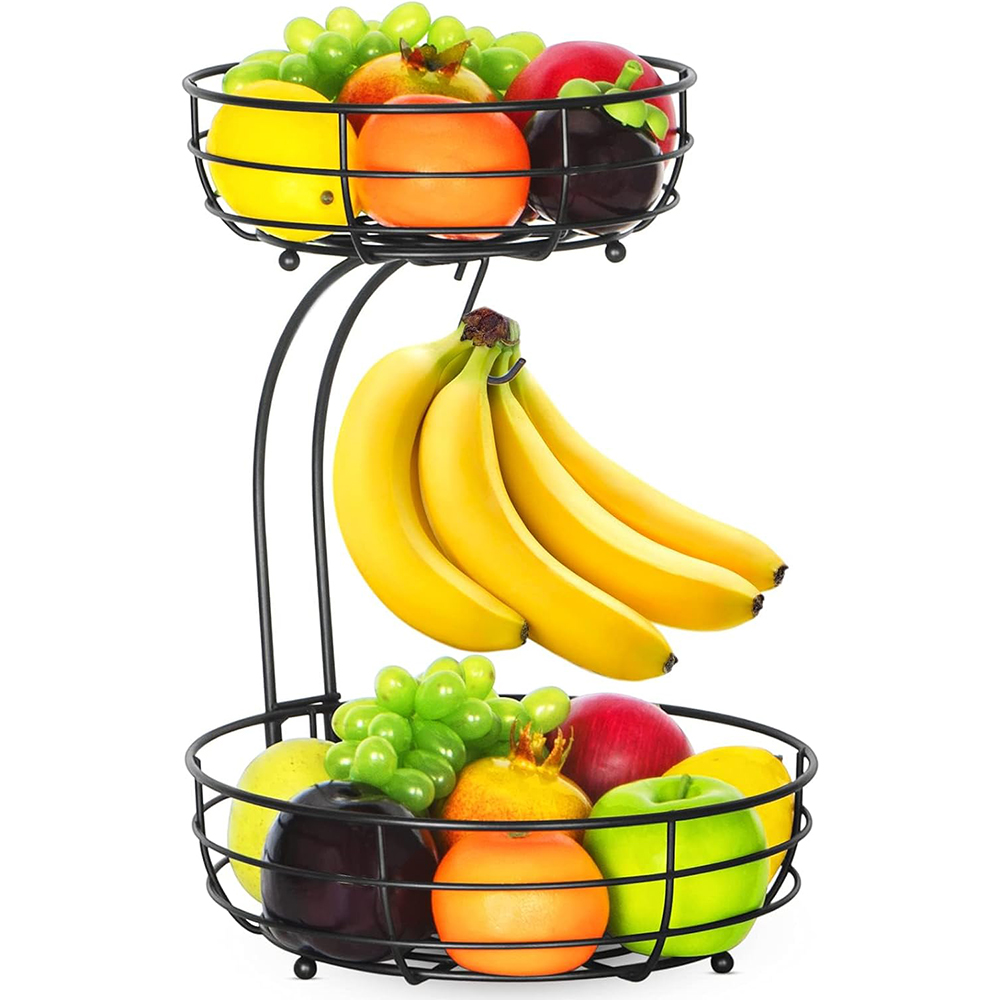 LMETJMA 2-Tier Countertop Frui - Food Storage Rack For Kitchen review and price