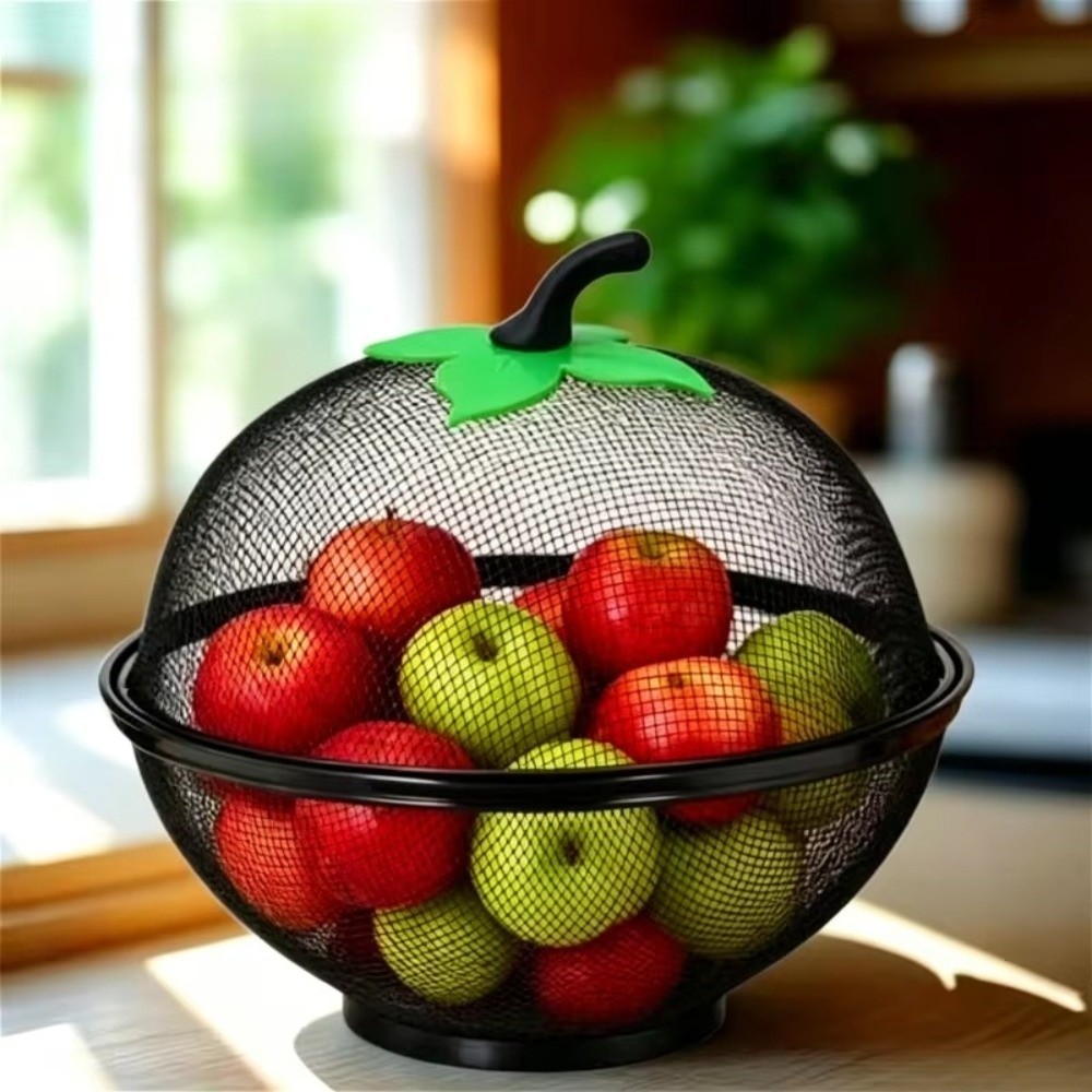 with Mesh Cover Metal Fruit Ba - Food Storage Rack For Kitchen review and price