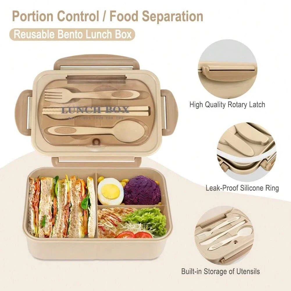 Adult Bento Box with 3 Compart - Food Storage Oven Safe review and price