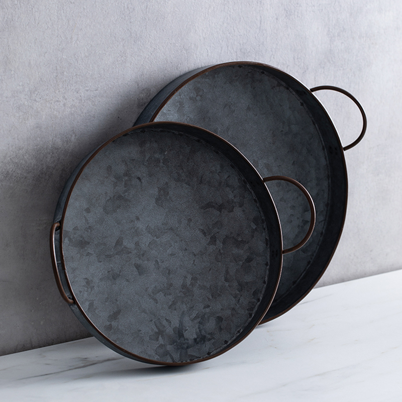 European Retro Round Iron Plat - Food Storage For Restaurant review and price