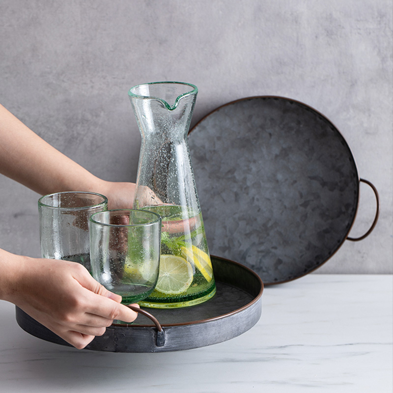 European Retro Round Iron Plat - Food Storage For Restaurant review and price
