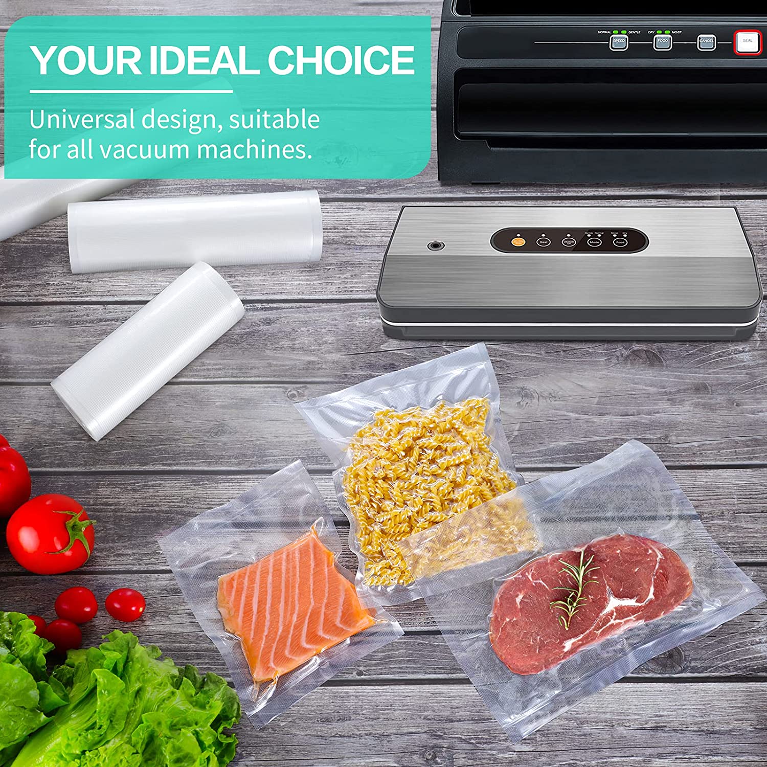 Kitchen Bags For Vacuum Food V - Food Storage Vacuum Bags review and price