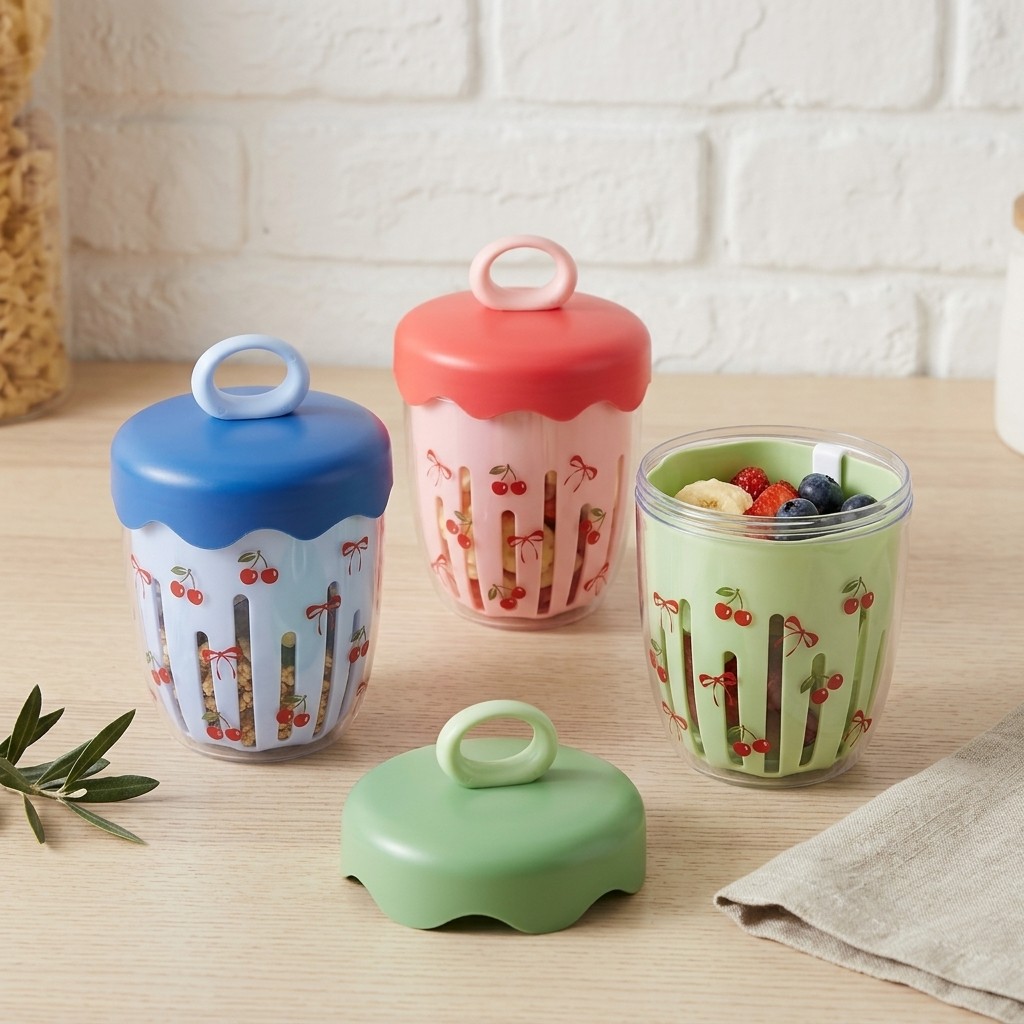 Portable Plastic Overnight Oat - Food Storage Yogurt review and price