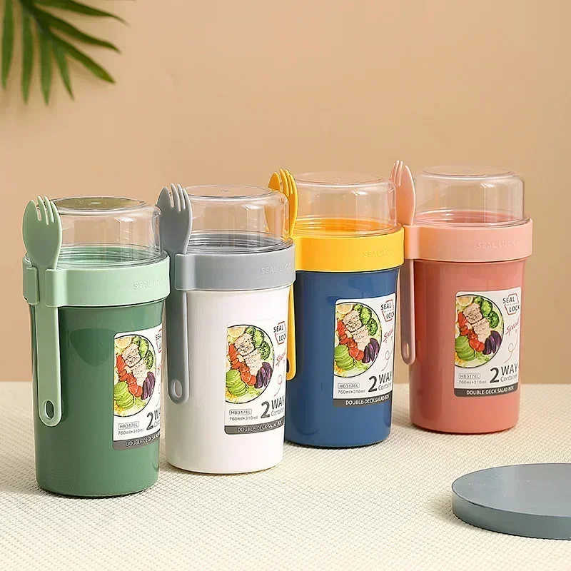 Bento Lunch Box Salad Oatmeal  - Food Storage Yogurt review and price