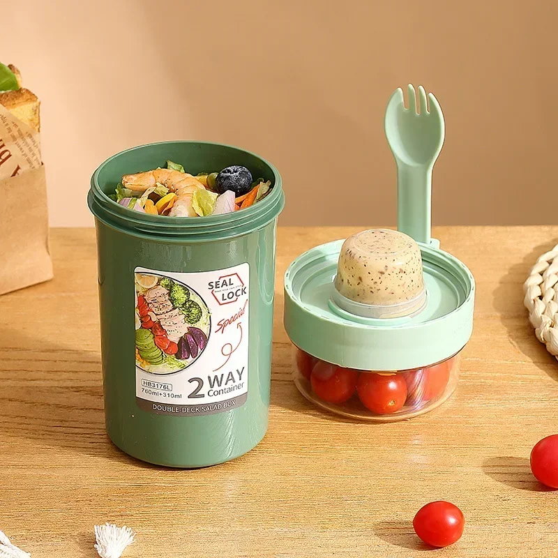 Bento Lunch Box Salad Oatmeal  - Food Storage Yogurt review and price