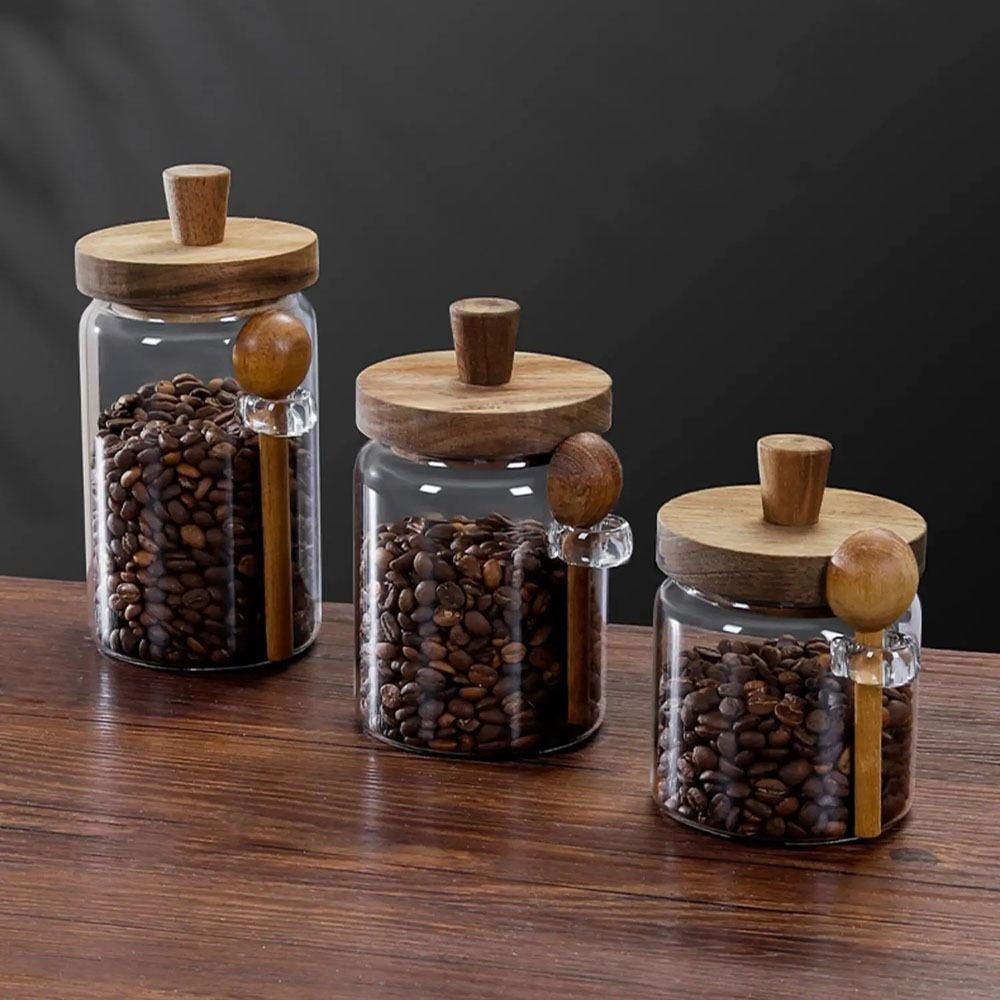 Moisture-proof Coffee Bean Sto - Food Storage Glass Container Set review and price