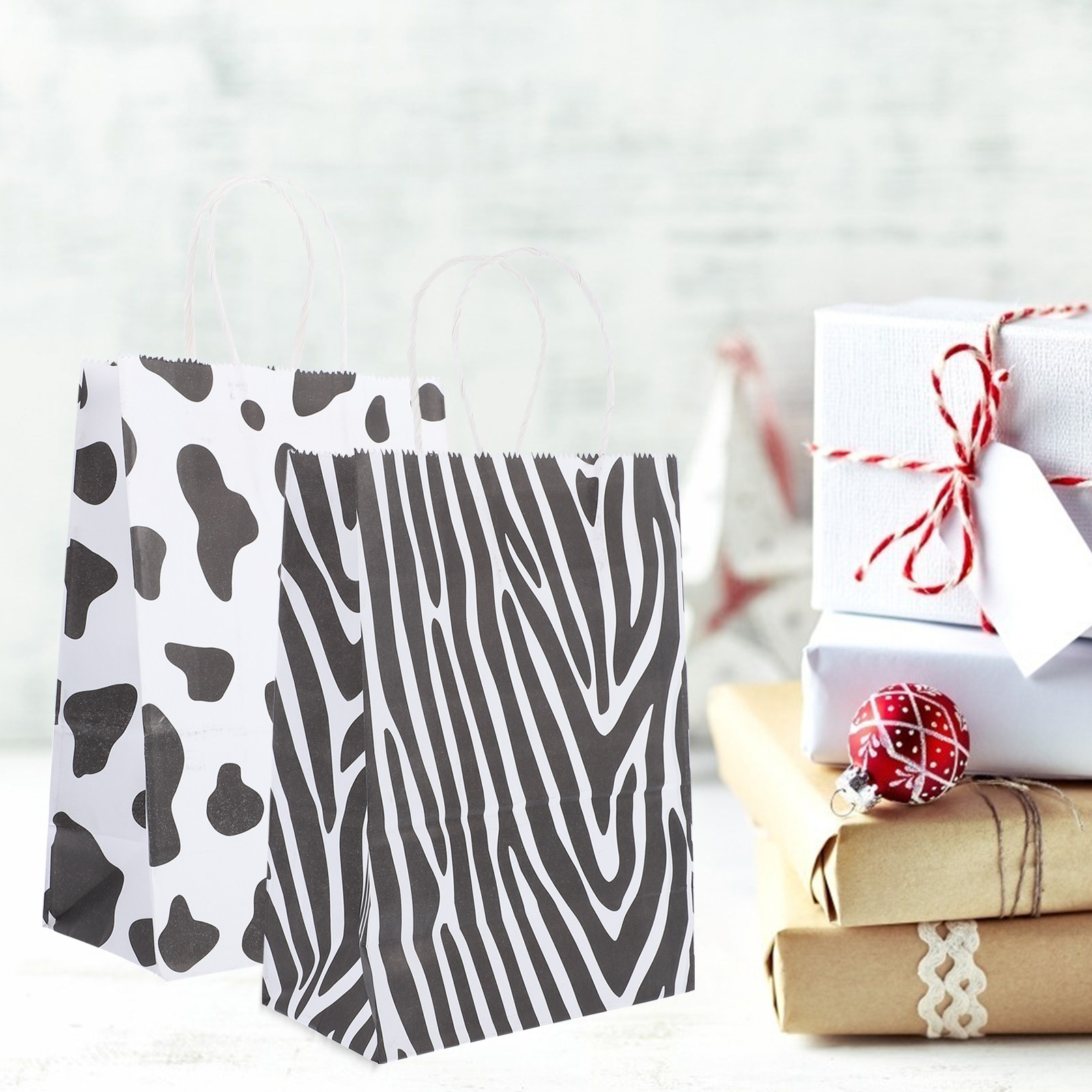 24Pcs Zebra Pattern Paper Pack - Zebra Food Storage review and price
