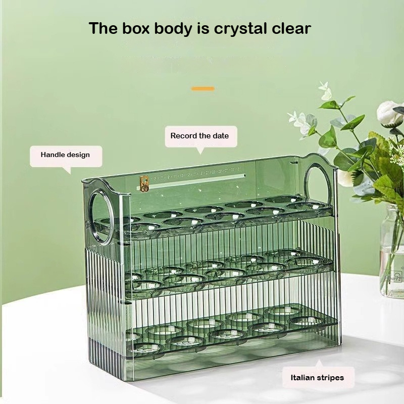 Automatic Rebound Egg Storage  - Food Storage Rack For Kitchen review and price