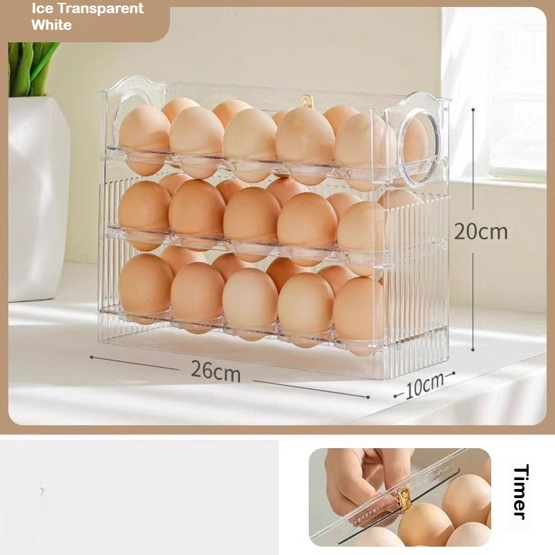 Automatic Rebound Egg Storage  - Food Storage Rack For Kitchen review and price