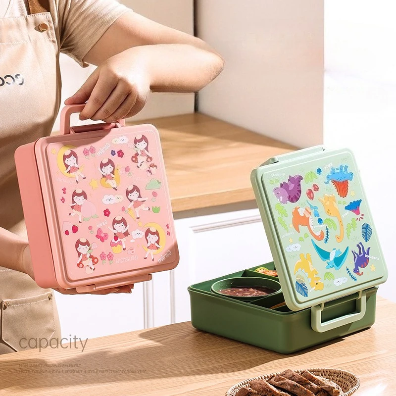 Lunch Box Cartoon Fruit Salad  - Food Storage Oven Safe review and price