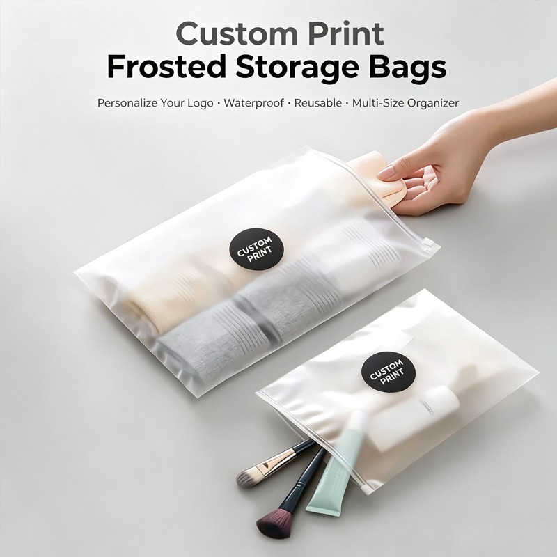 Custom Logo Print Frosted Zipp - Zebra Food Storage review and price