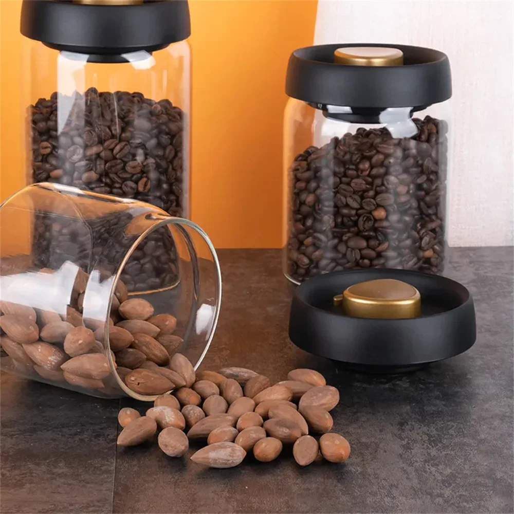Coffee Beans Vacuum Sealed Tan - Food Storage Glass Container Set review and price