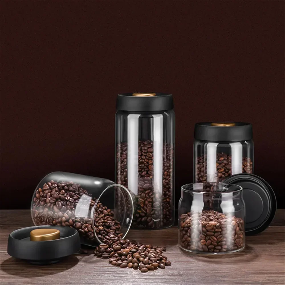 Coffee Beans Vacuum Sealed Tan - Food Storage Glass Container Set review and price