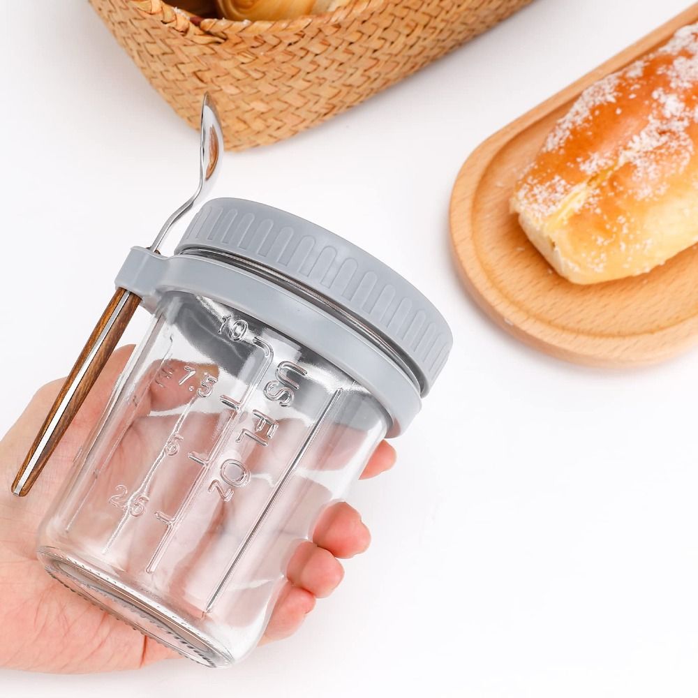 Yogurt Jar 350ml Overnight Oat - Food Storage Glass Container Set review and price