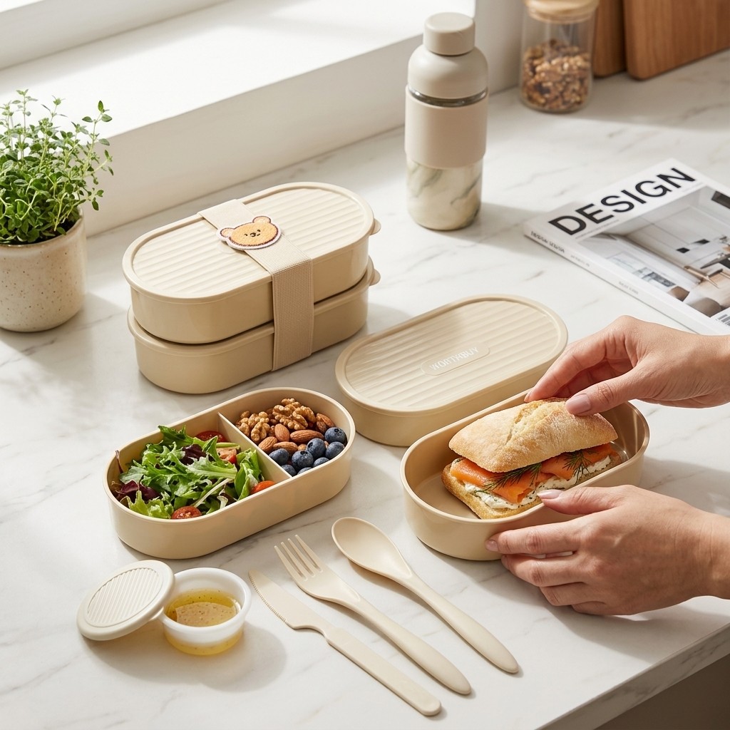 Double Layer Oval Lunch Box Wi - Food Storage Oven Safe review and price