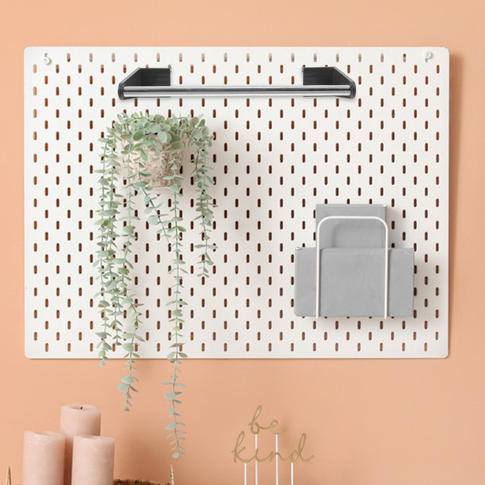 Wall-Mounted Pegboard Organize - Food Storage Rack For Kitchen review and price