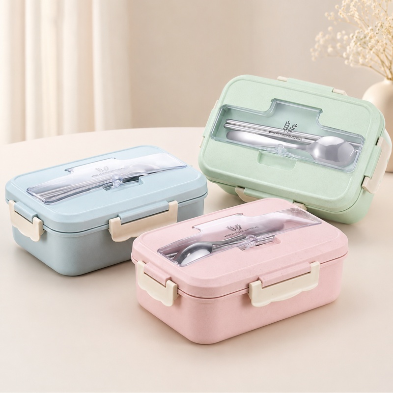 Wheat Straw Lunch Box Microwav - Food Storage Oven Safe review and price
