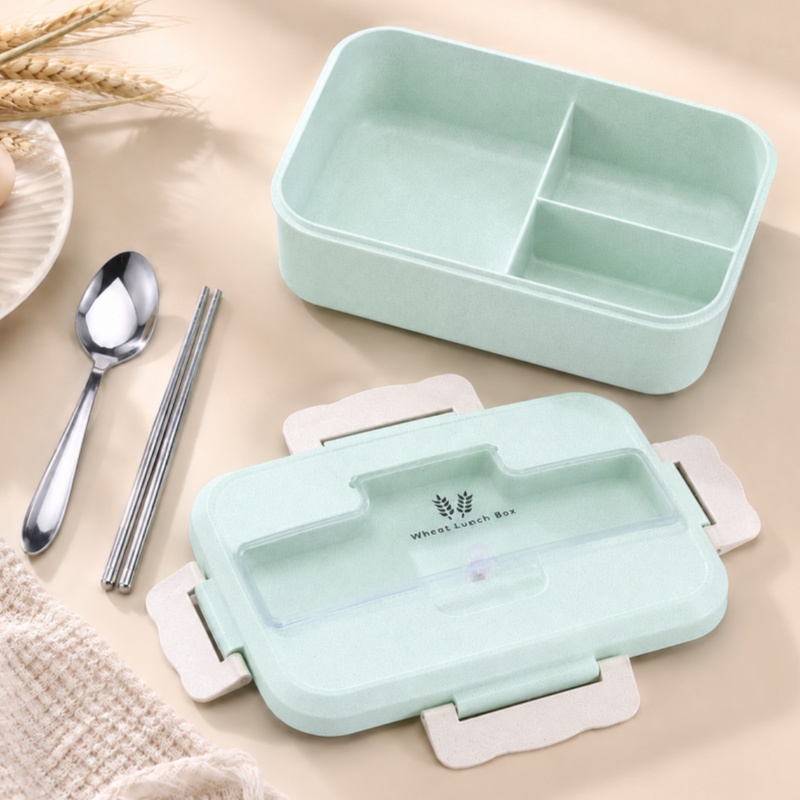 Wheat Straw Lunch Box Microwav - Food Storage Oven Safe review and price