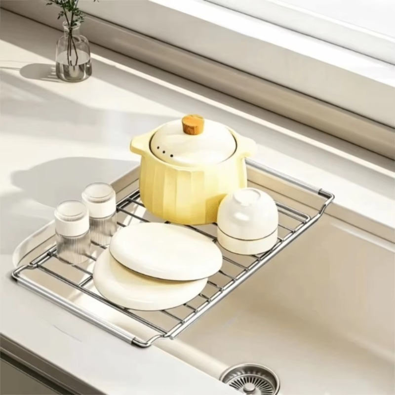 Expandable Stainless Steel Dis - Food Storage Rack For Kitchen review and price