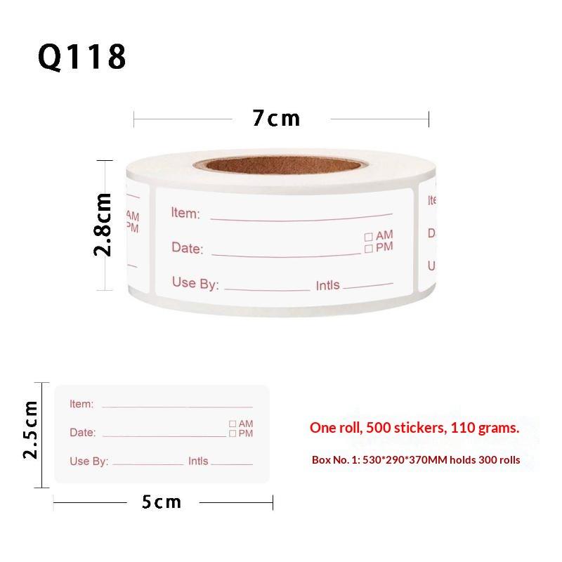 500pcs/roll 5*2.5cm Kitchen St - Food Storage For Restaurant review and price